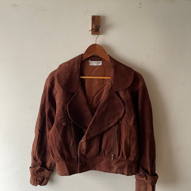 70-80's France Vintage Balenciaga 스웨이드