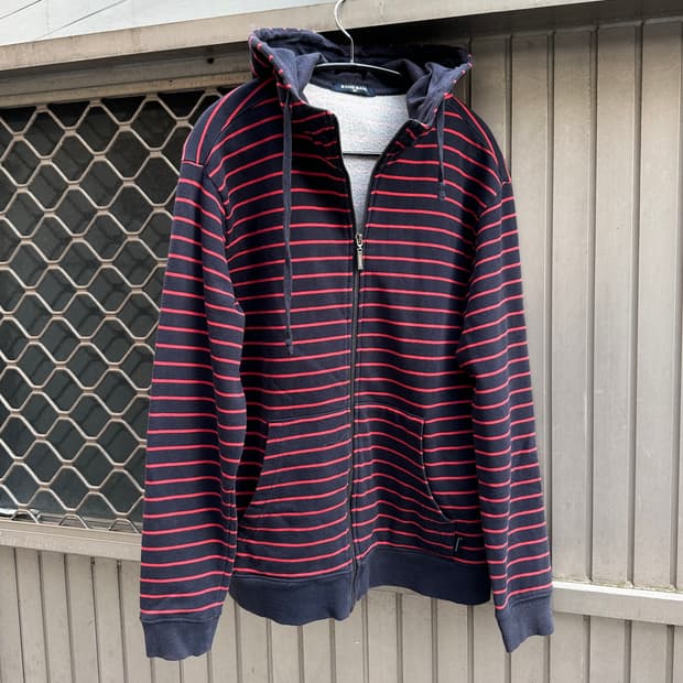 Vintage red stripe hoodie