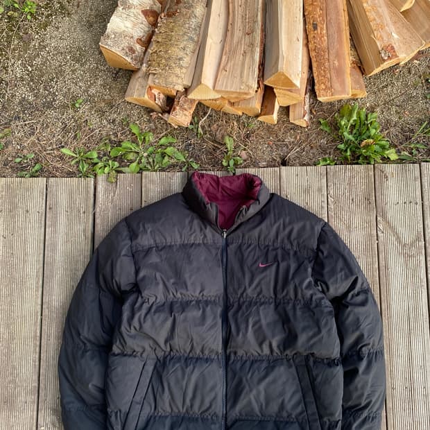 🌊00s Nike reversible duck down jacket