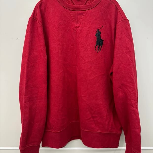 폴로 빅포니 레드 맨투맨