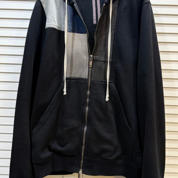 Rick Owens 가죽패치 후디