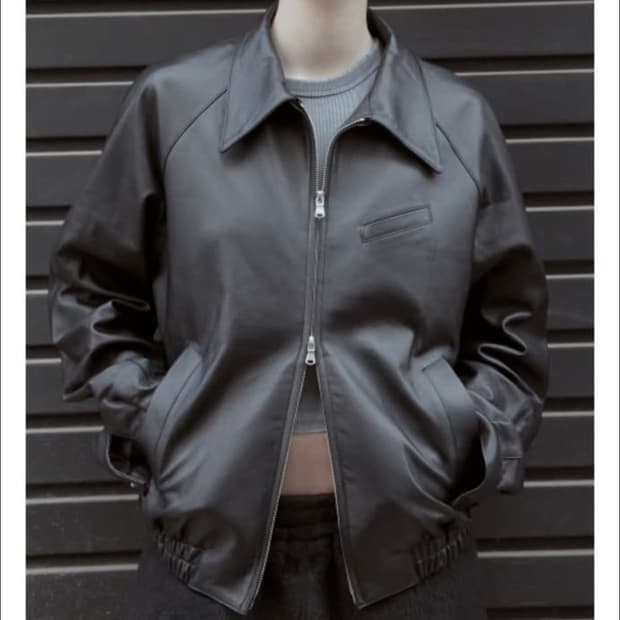 Appendix leather blouson balck