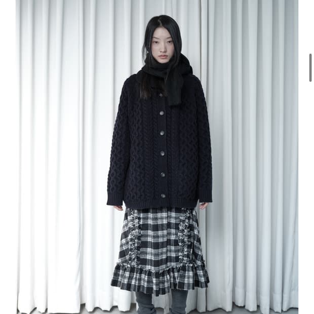 Shetland pure wool cardigan