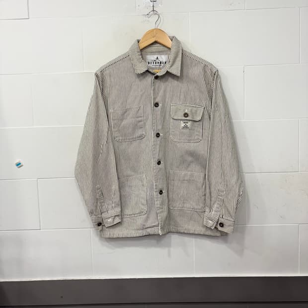 스트라이프 워크 자켓