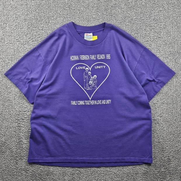 1995 헤인즈 싱글스티치 반팔 티셔츠 ( XL ) / 12009