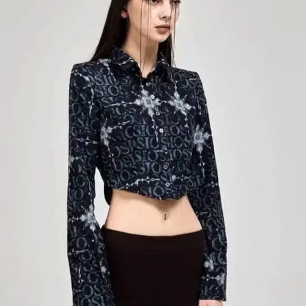 시오 서울 크롭 셔츠 sio seoul