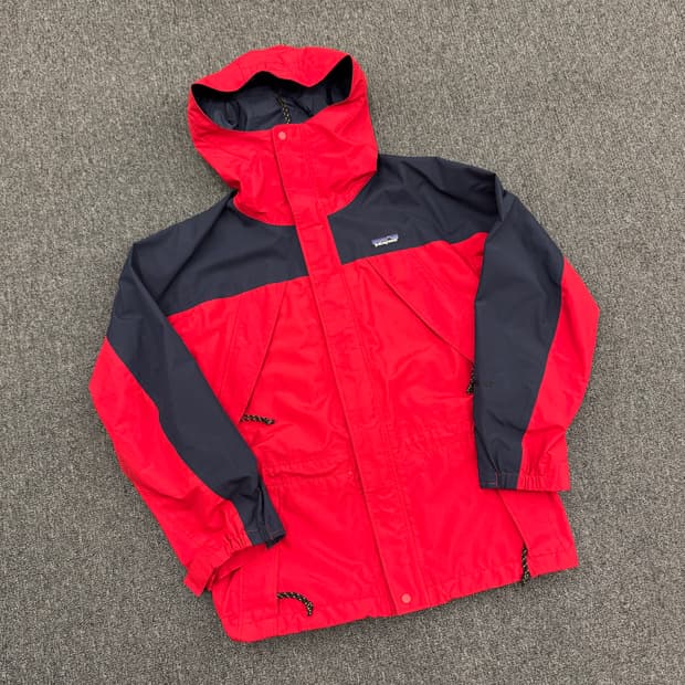 XS)파타고니아 빈티지 올드스쿨 투톤 바람막이