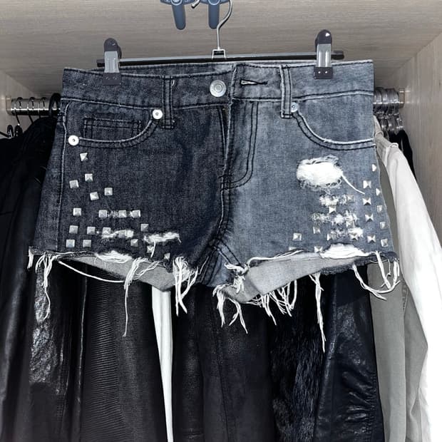 펑크 스터드 반바지