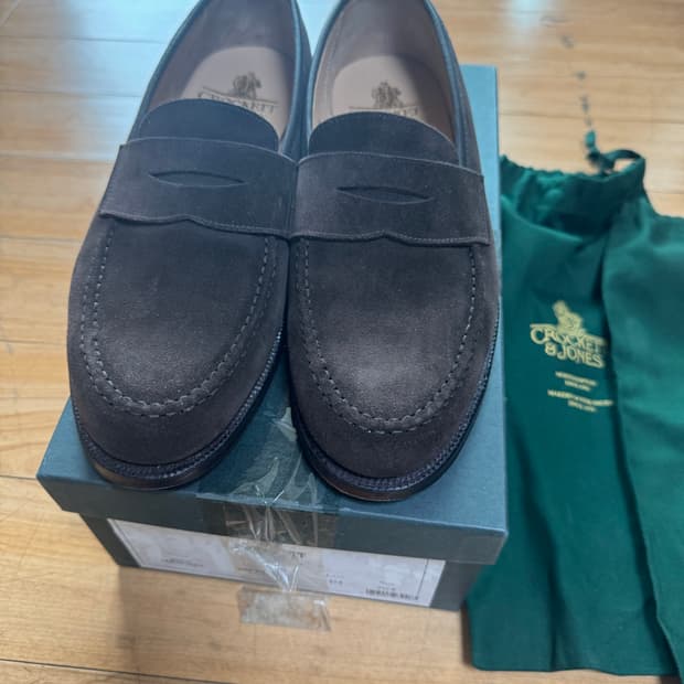 크로켓앤존스 보스턴 스웨이드 브라운 7.5E