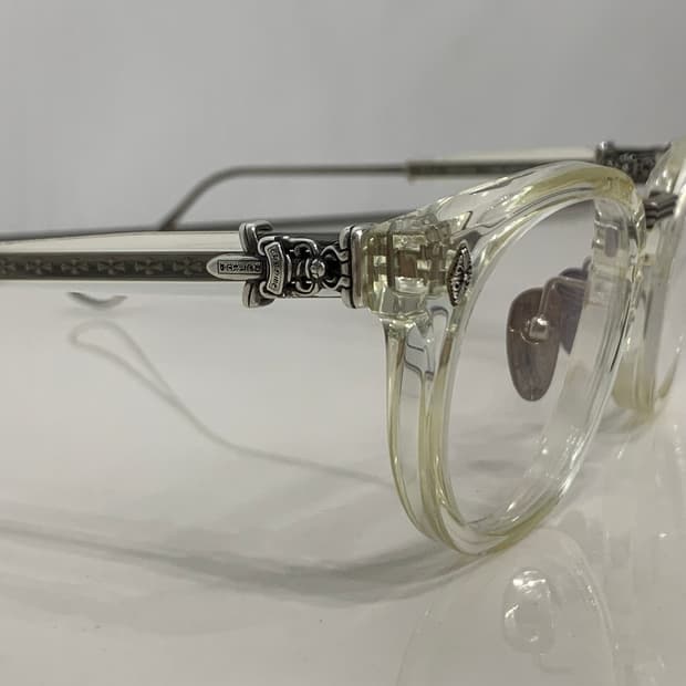 크롬하츠 SAC 크리스탈 클리어&앤틱실버 안경 [CRYS/AS]
