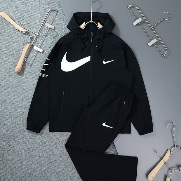 나이키x스우시 후드 집업 트레이닝 세트