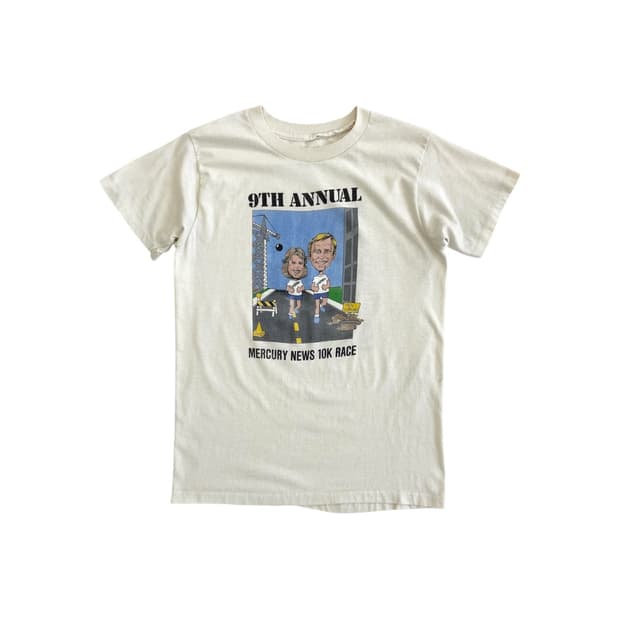1986 Mercury News 10K T-shirt