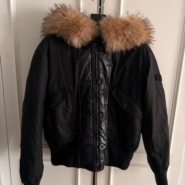 Diesel fur puffer jacket