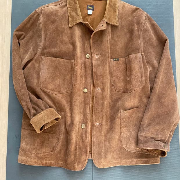 rrl 스웨이드 초어 xxl