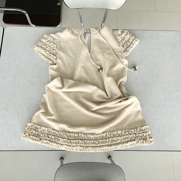 ruffle sleeve hoodie dress