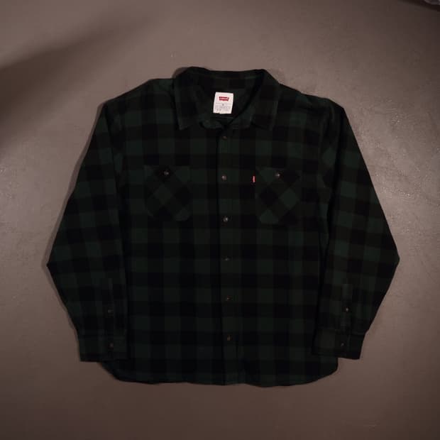 리바이스 플란넬 체크셔츠 C496