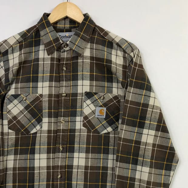 L 칼하트 체크 워크 남방