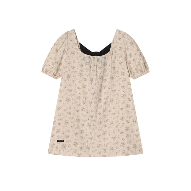콜로신스 BLACK TIE BLOUSE VINTAGE FLOWER
