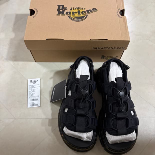 새상품(240)닥터마틴 예리코 레더&네오프렌 하이브리드 샌들