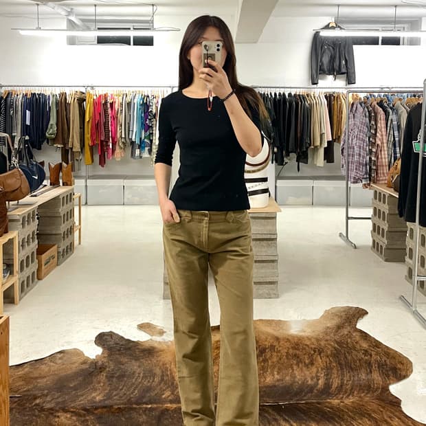 RALPH LAUREN moleskin boots cut pants