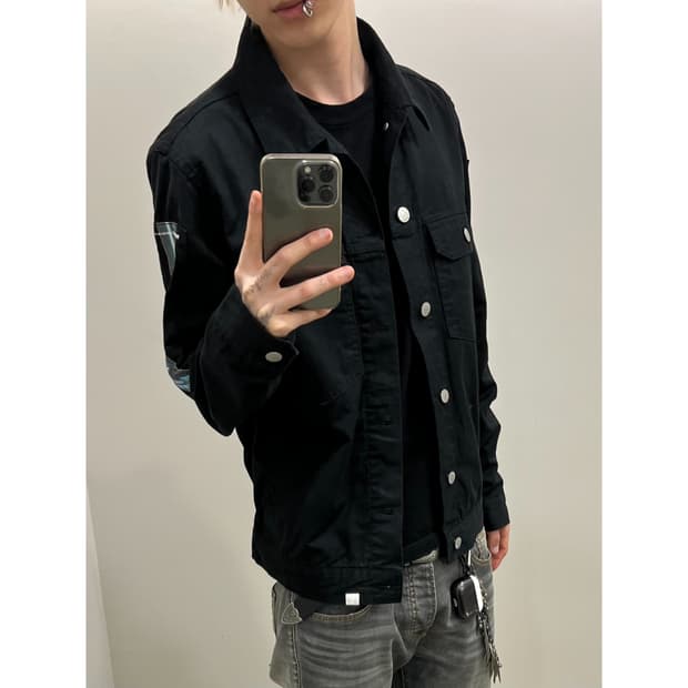 디스이즈네버댓 브린팅 패치 트러커 자켓 r4230