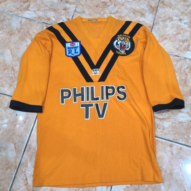 90년대 켄터베리 발메인 타이거즈 럭비 유니폼