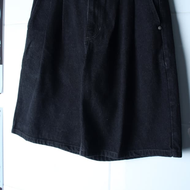 (L-XL) 키뮤어 반바지 팬츠 버뮤다 데님 흑청 밴딩-P10707