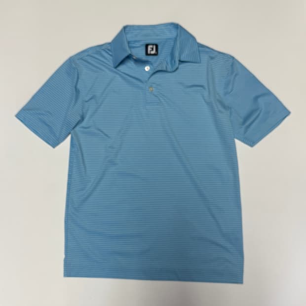 풋조이 골프 스트라이프 기능성 pk 반팔 카라 티셔츠 S