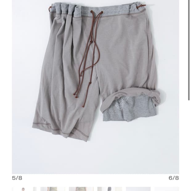 울리카 상투스   CURTAIN HALF PANTS (BEIGE)