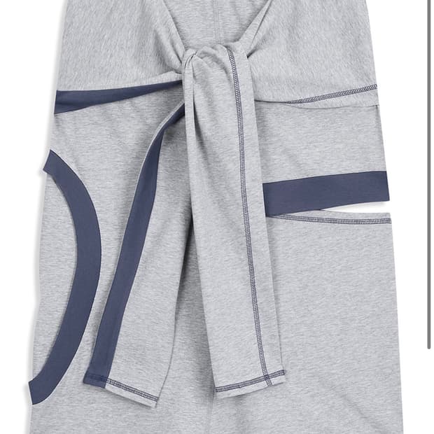 오픈와이와이 COLOR BLOCK PANEL CUTOUT SKIRT