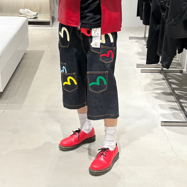 PAINTED DENIM JEAN 데님 반바지