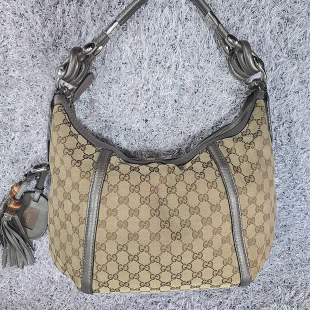 구찌 GG 캔버스 호보백 숄더백