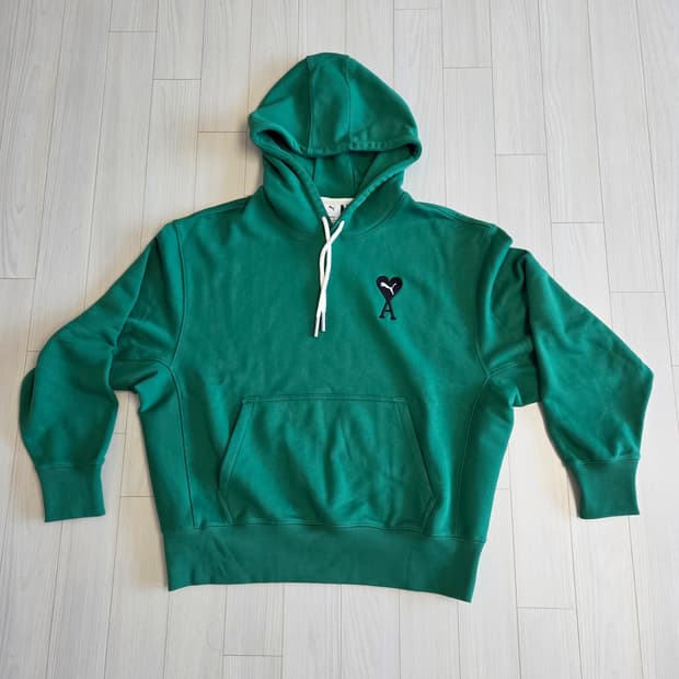 푸마 아미 콜라보 후드티 그린 XL