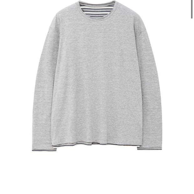 해칭룸 Two Face Stripe Tee M.Grey 2사이즈