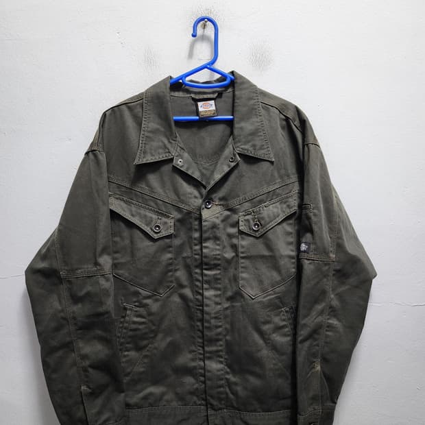 디키즈 JPN 카키 트러커 자켓