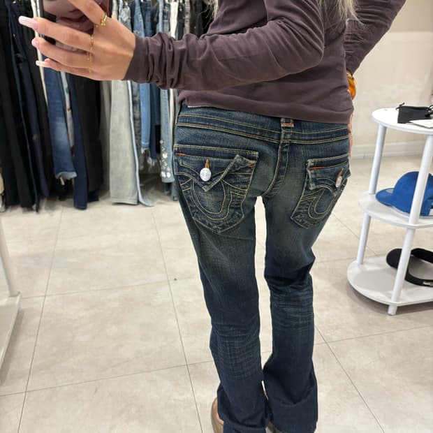 True Relision Low-rise bootcut pants