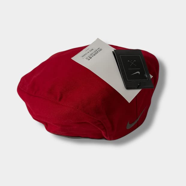 나이키 90‘s 스우시 레드 모직 베레모 헌팅캡