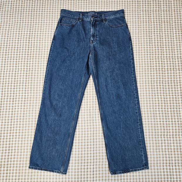 유니클로 와이드 데님 청바지 남자33