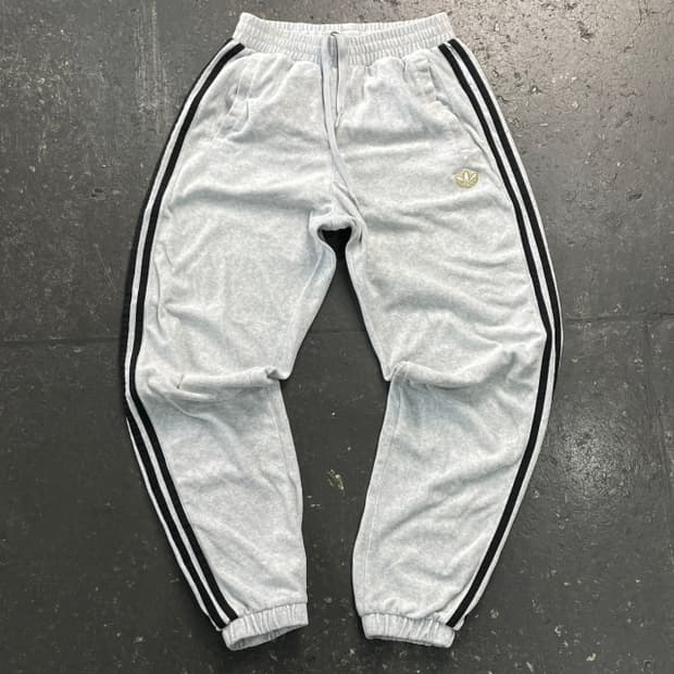 90 아디다스 벨벳 커프트 팬츠 