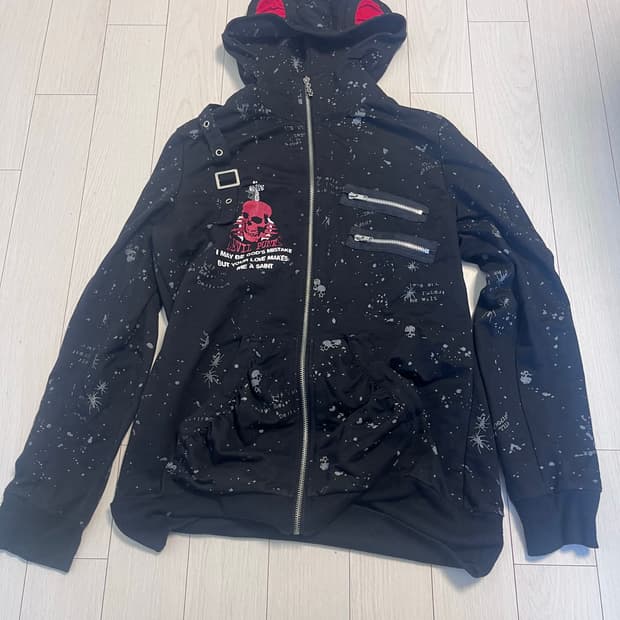 펑크 후드집업 빈티지 