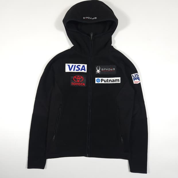 스파이더 후리스 후드집업 