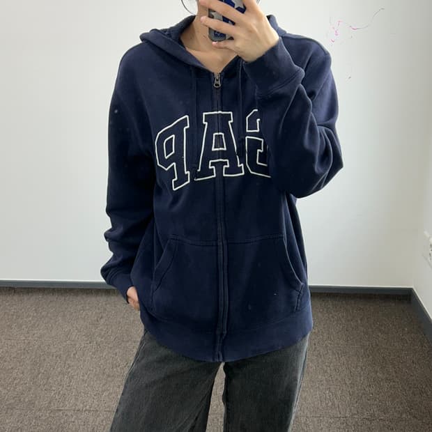 Gap 갭 네이비 후드집업