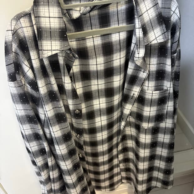 큐빅 셔츠 빈티지