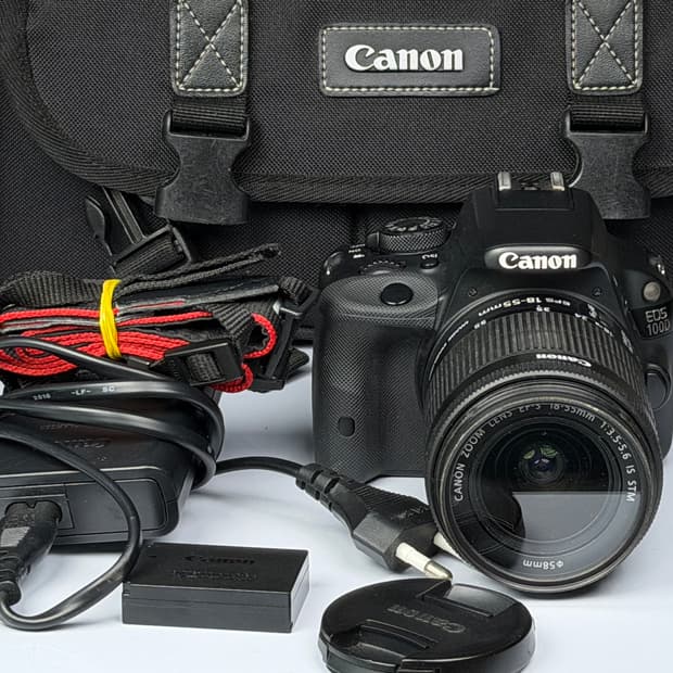 캐논 EOS 100D 블랙 DSLR 카메라