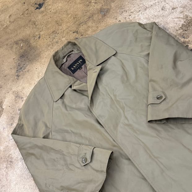 [정품] LANVIN 란방 베이지색 트렌치코트 b16 