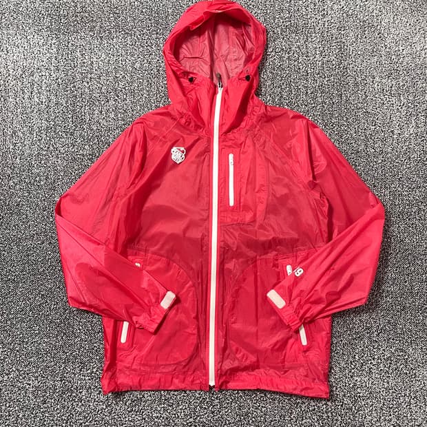 빈티지9. 파리게이츠 바람막이 나일론 레드 바막 윈드브레이커
