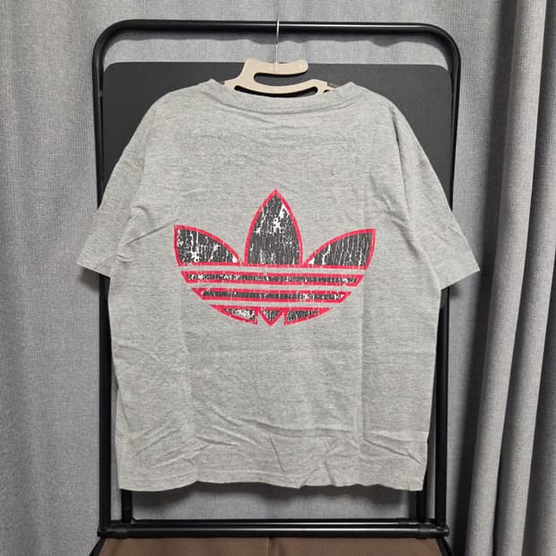 90s Adidas 빈티지 반팔 티셔츠 L(100)