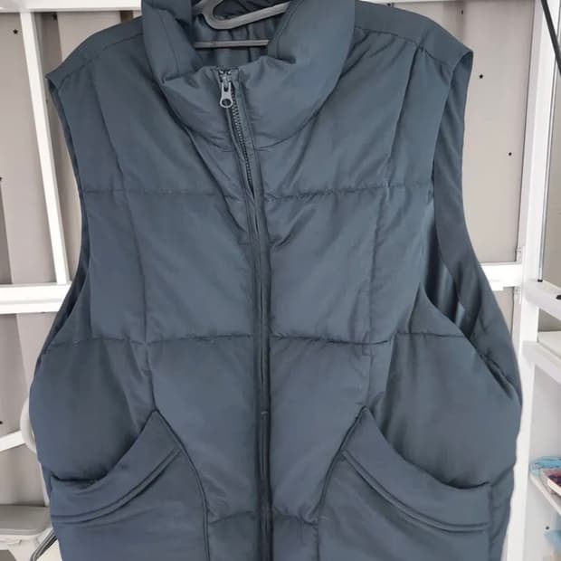 (L) 코프위 바운드 포켓 패딩 조끼 푸퍼 베스트 블랙