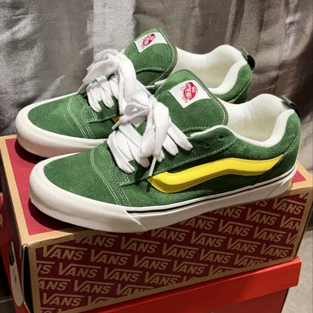 280 VANS 반스 뉴스쿨 온라인 한정 그린 옐로우 스니커즈
