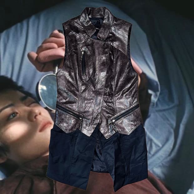 VTG phyton long vest 조끼 슬리브리스